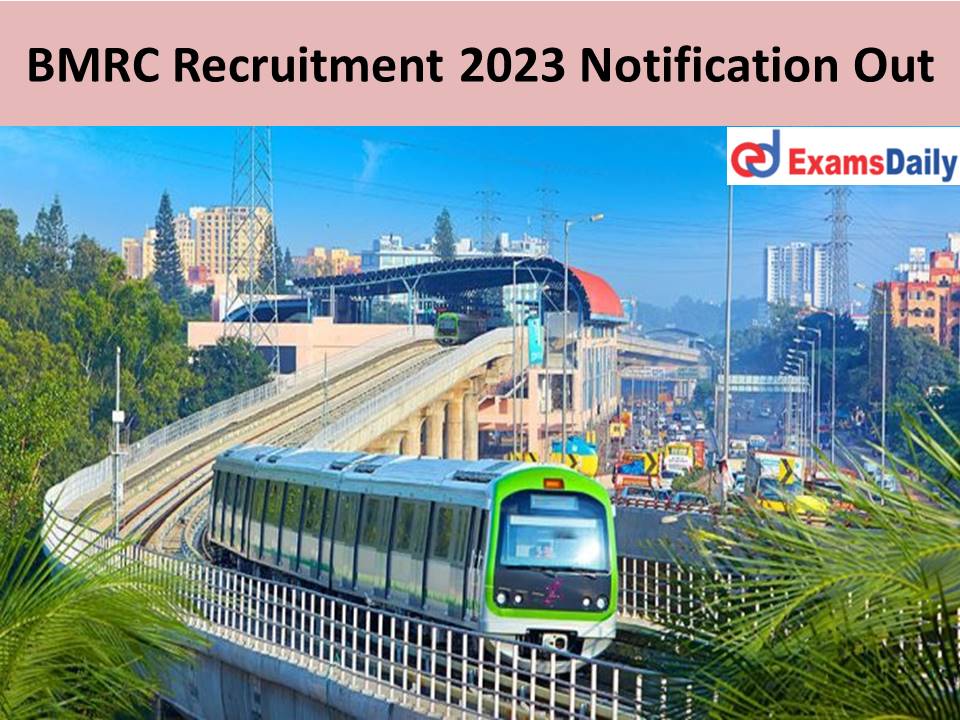BMRC Recruitment 2023 Notification Out