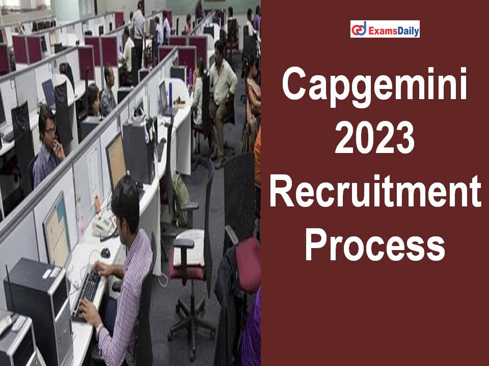 Capgemini 2023 Recruitment Process