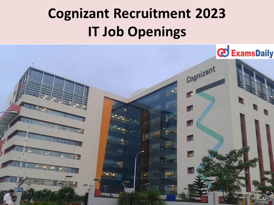 Cognizant Recruitment 2023 21.01.2023