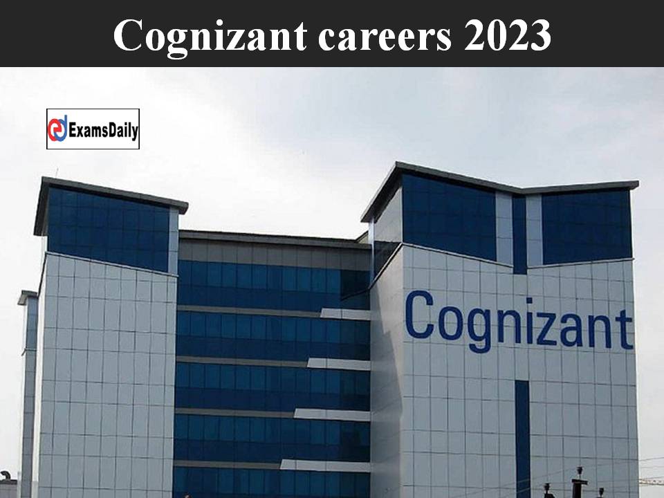 Cognizant careers 2023