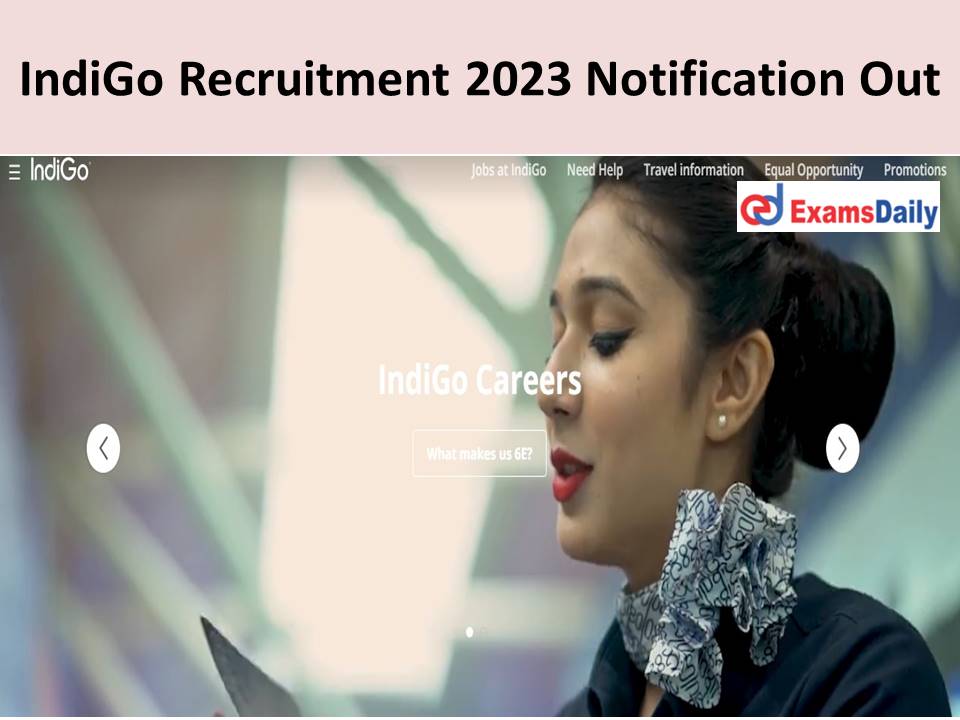 INDIGO Recruitment 2023 Notification Out 21.01.2023