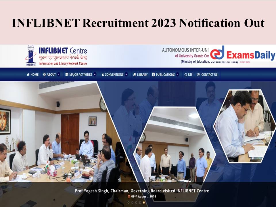 INFLIBNET Recruitment 2023 Notification Out