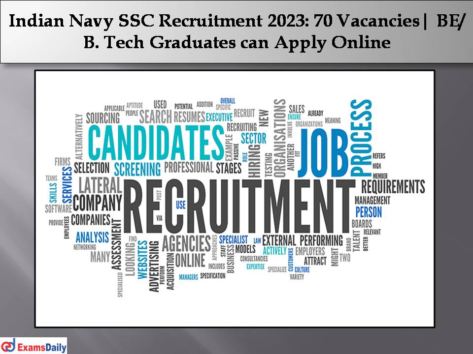 Indian Navy SSC Recruitment 2023