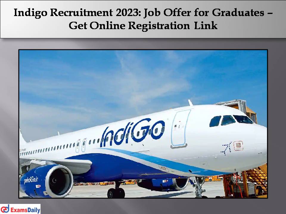 Indigo Recruitment 2023