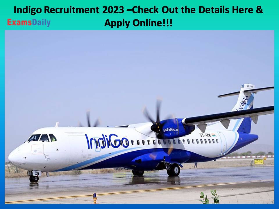 Indigo Recruitment 2023 –Check Out the Details