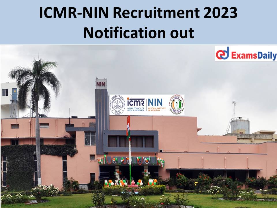 NIN Recruitment 2023 Notification out