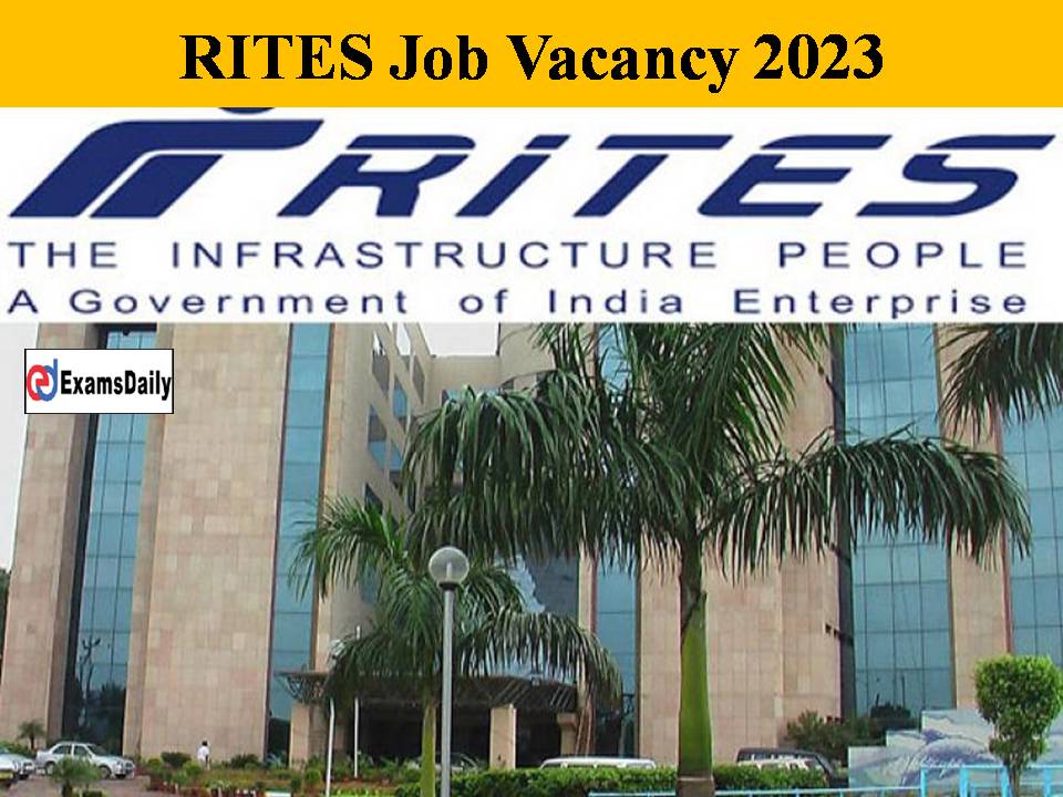 RITES Job Vacancy 2023