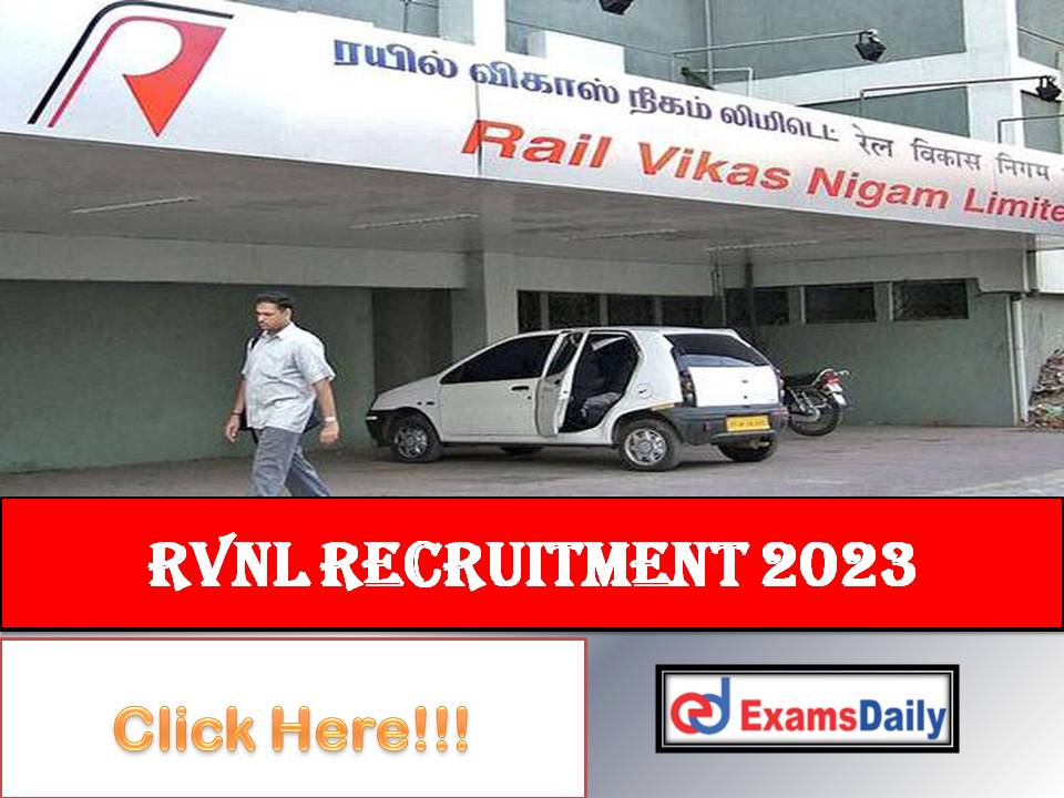RVNL Recruitment 2023 Out – Download Application Form | Manager Vacancies!!!