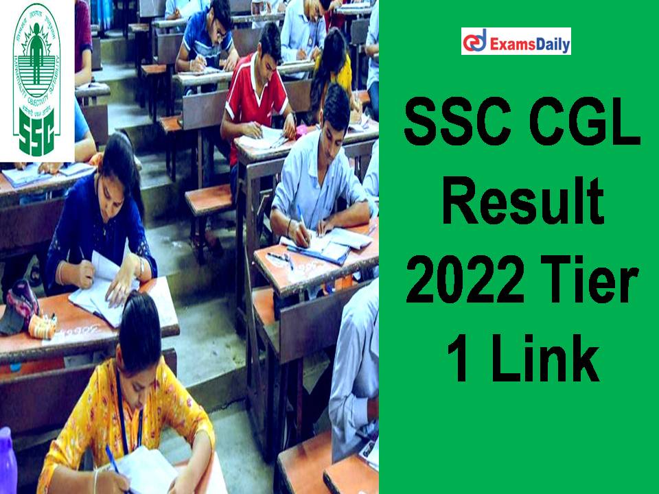 SSC CGL Result 2022 Tier 1 Link