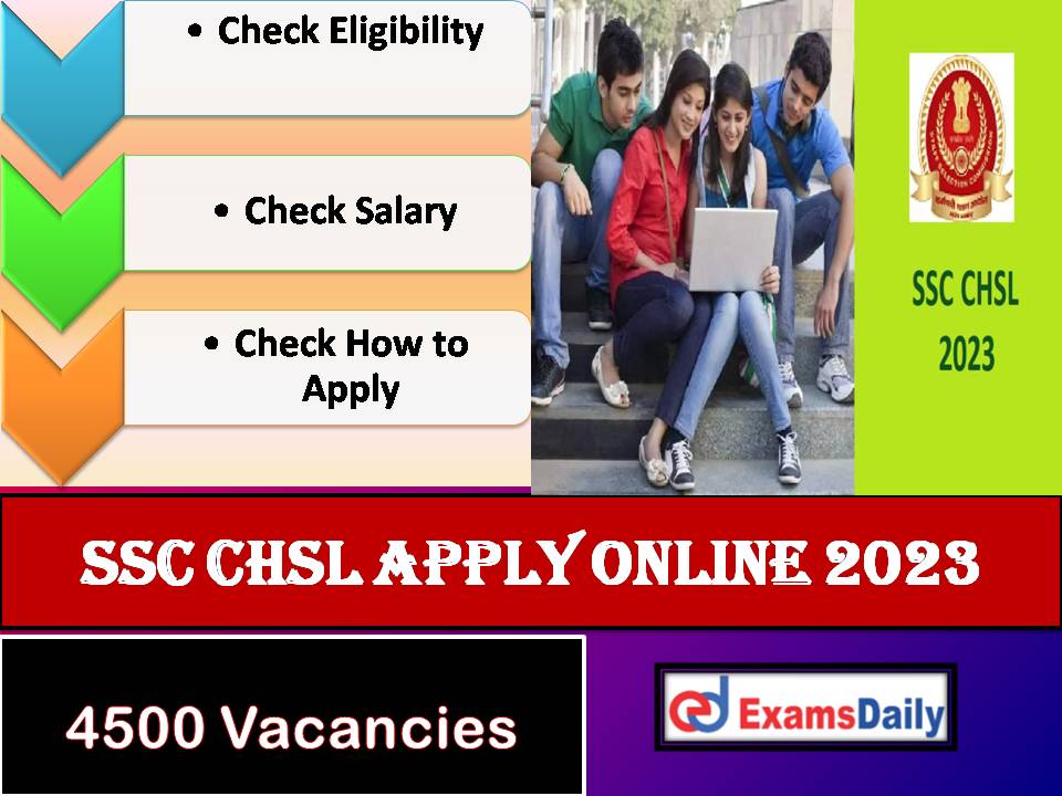 SSC CHSL 2023 Apply Online – Last Date for 4000+ Vacancies Check Important Details!!!