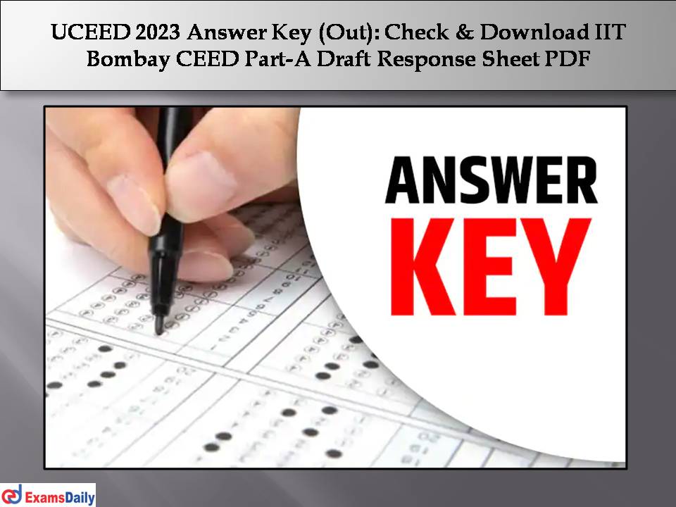 UCEED 2023 Answer Key (Out)