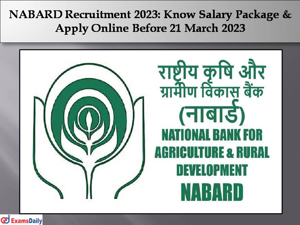 NABARD Recruitment 2023
