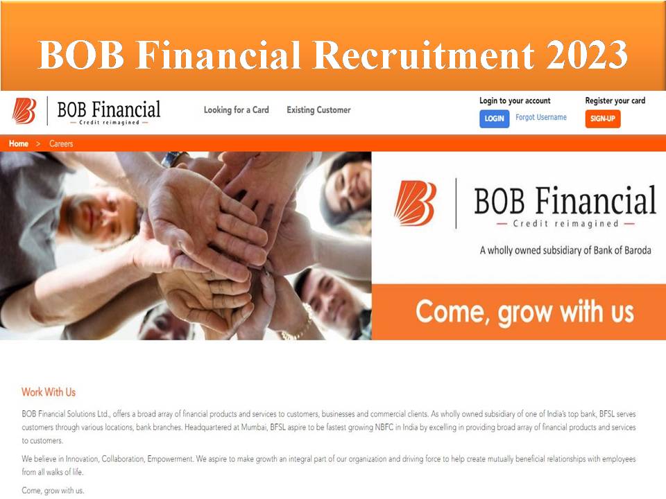 BOB Financial Recruitment 2023