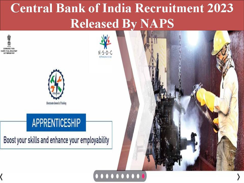 Central Bank of India Recruitment 2023 Released By NAPS
