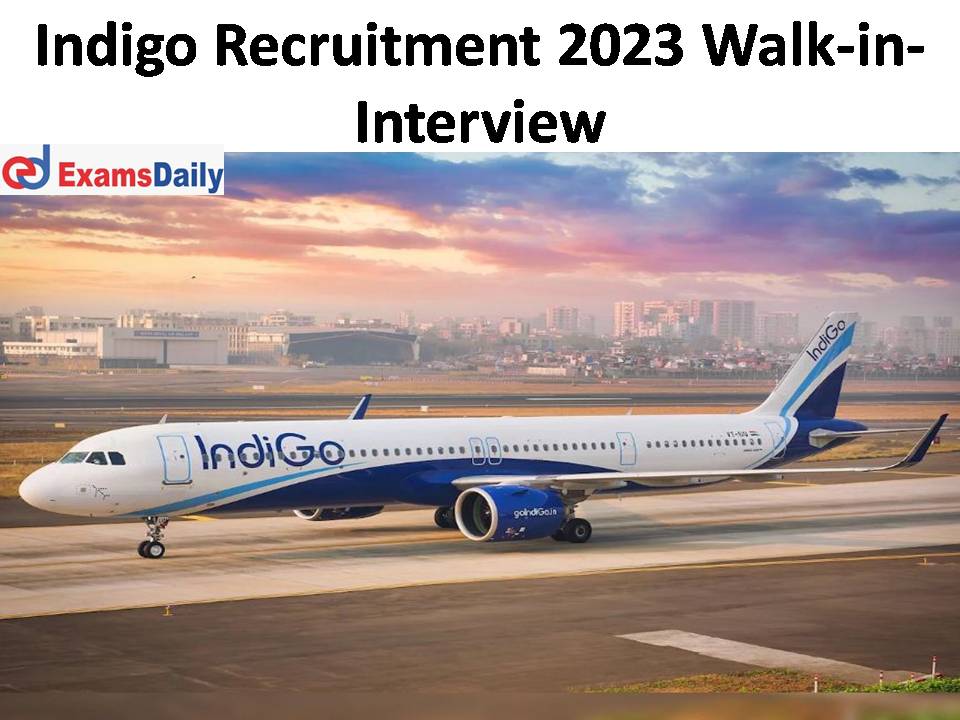 Indigo Recruitment 2023 Walk-in-Interview