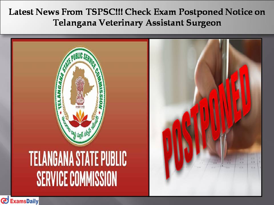 Latest News From TSPSC