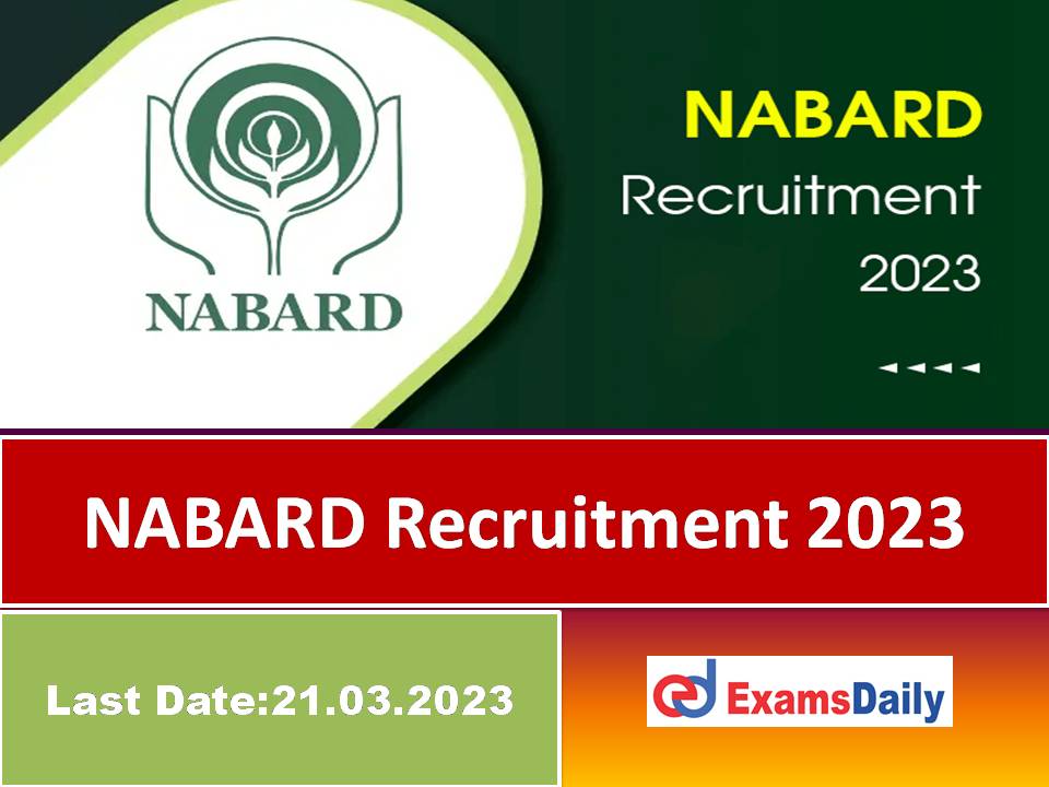 NABARD Recruitment 2023 Last Date – Per Hour Salary is Rs.1000/- | MBBS Degree is Enough!!!