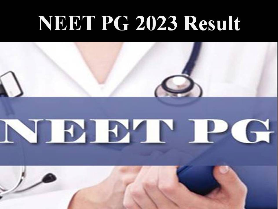 NEET PG 2023 Result