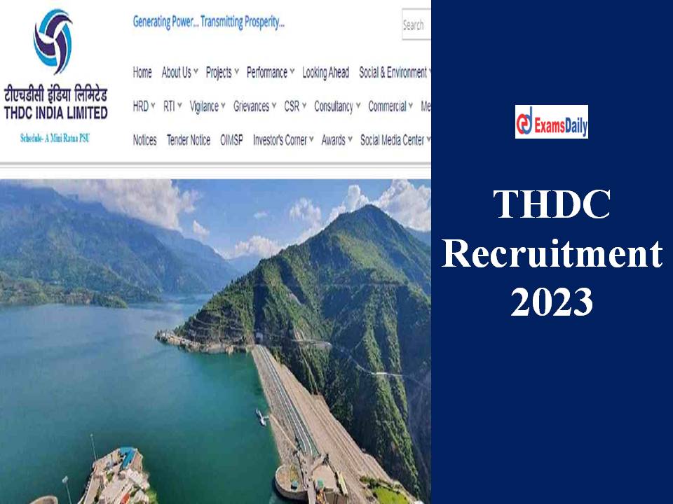 THDC Recruitment 2023
