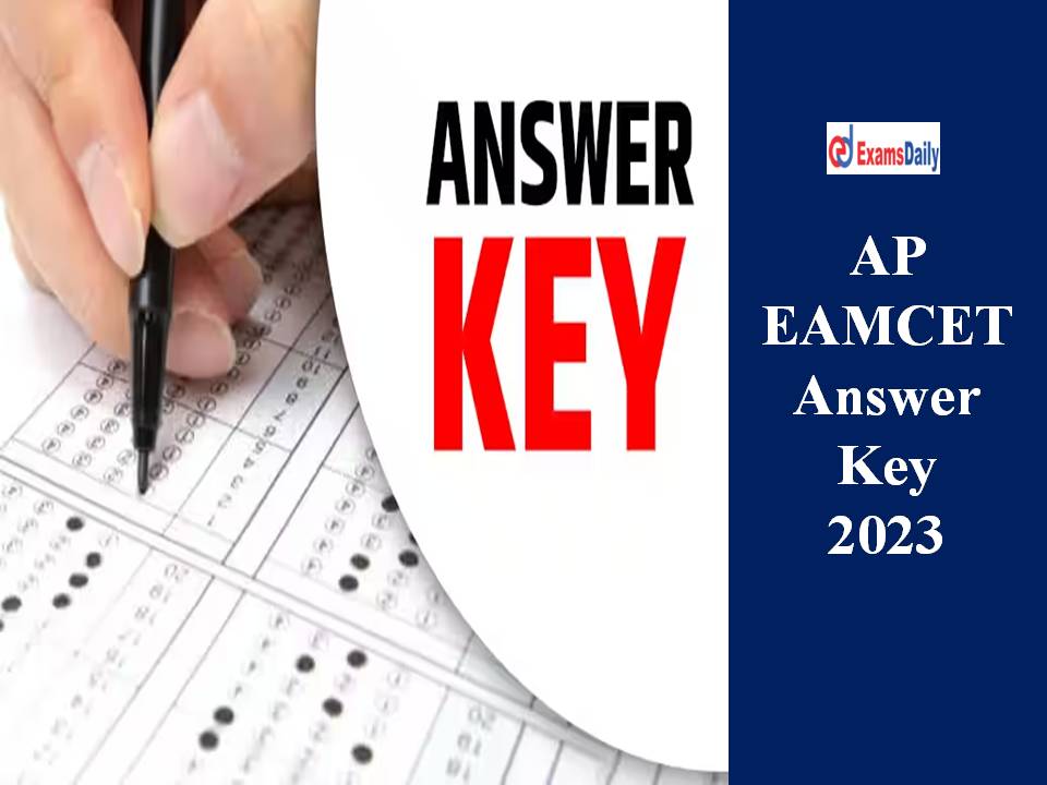 AP EAMCET Answer Key 2023 Link Download Manabadi Engineering