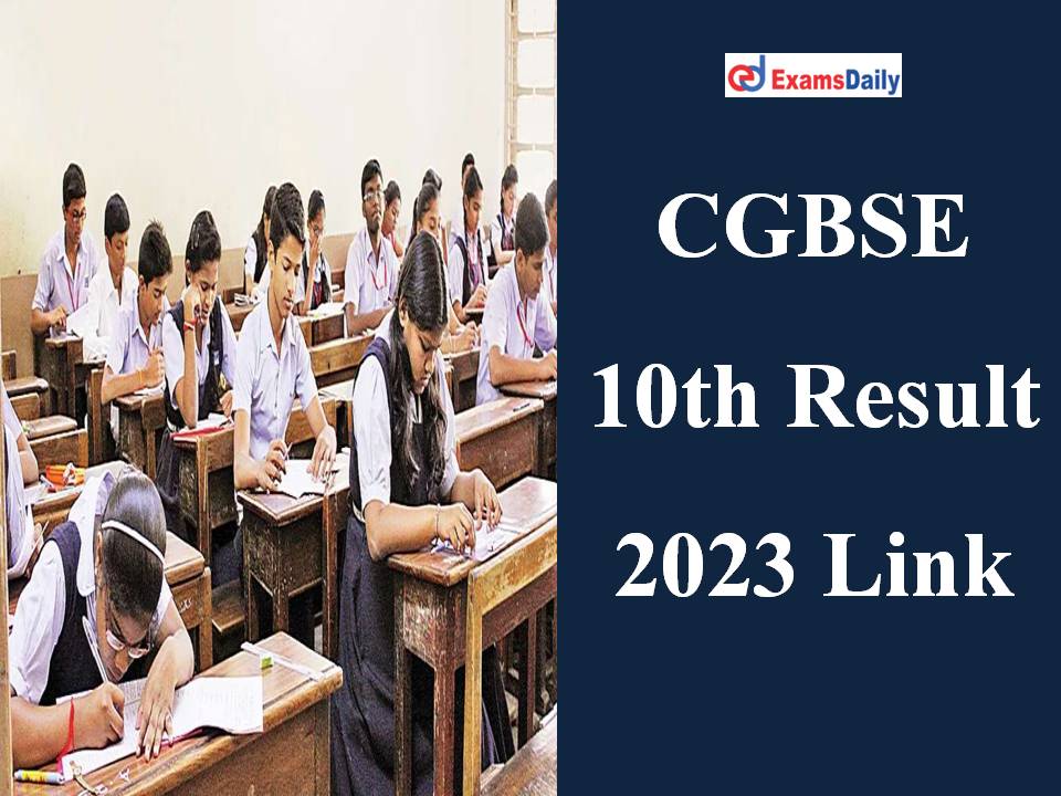 CGBSE 10th Result 2023 Link