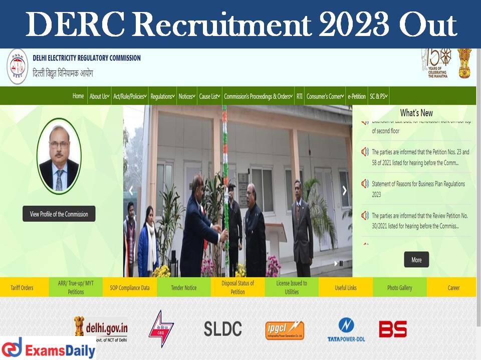 DERC Recruitment 2023 Out