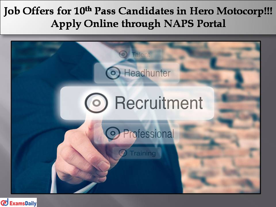 Hero Motocorp Recruitment 2023
