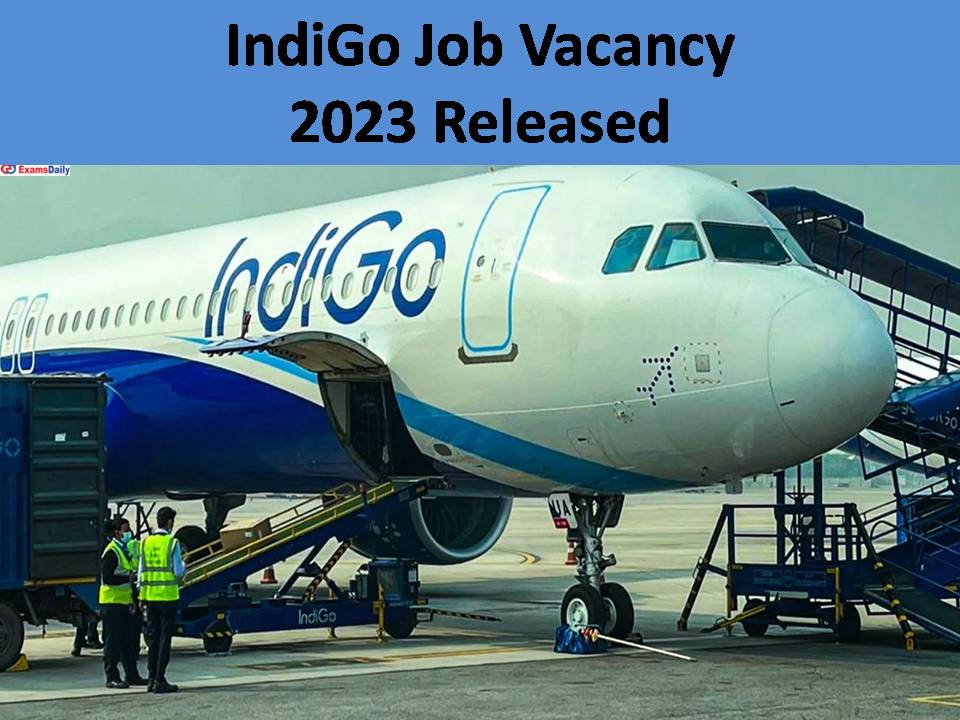 IndiGo Job Vacancy 2023 Released