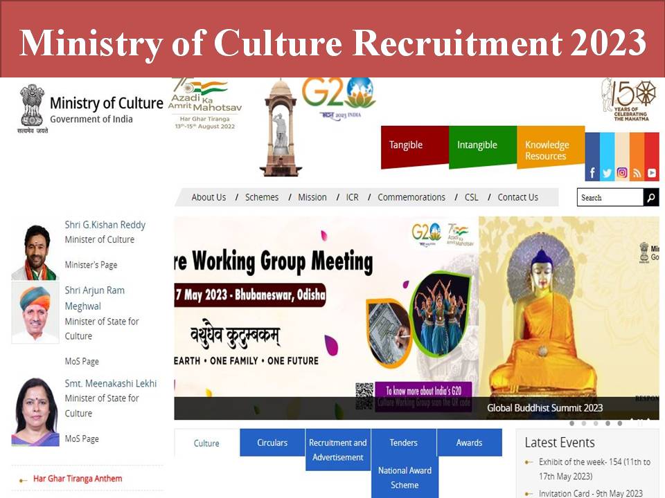 Ministry of Culture Recruitment 2023