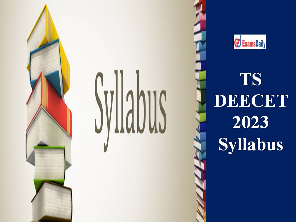 TS DEECET 2023 Syllabus
