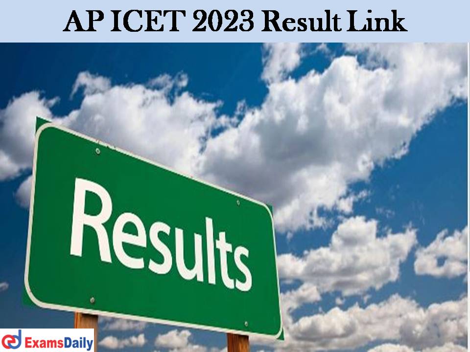 AP ICET 2023 Result Link