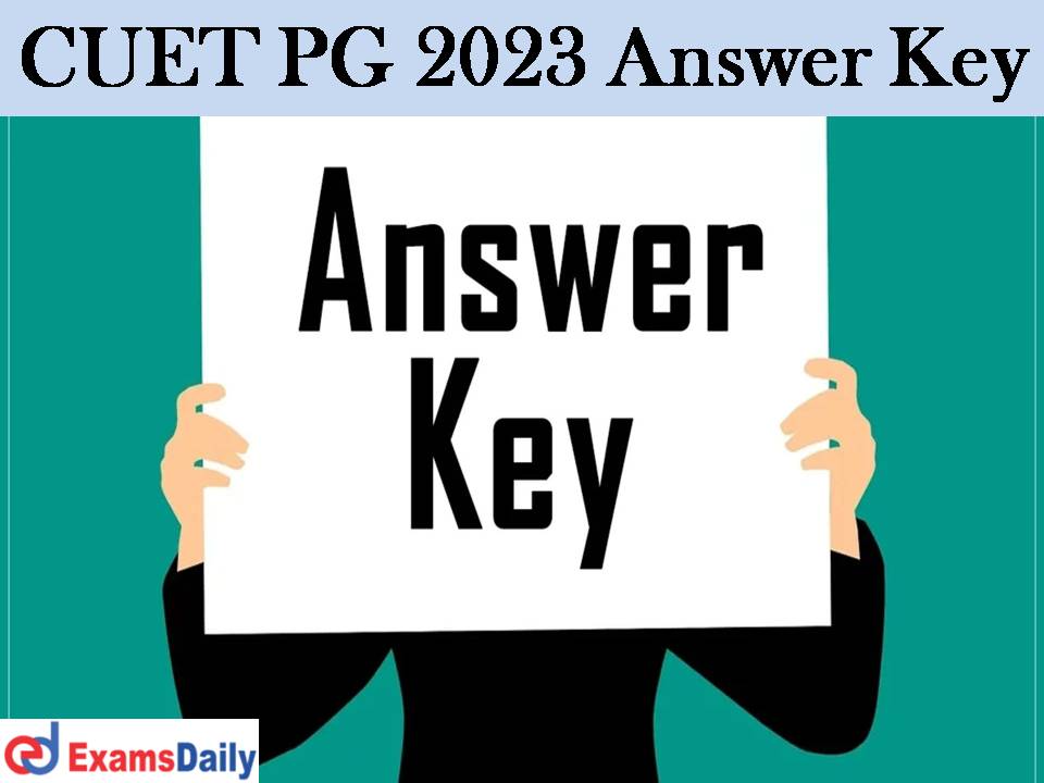 CUET PG 2023 Answer Key