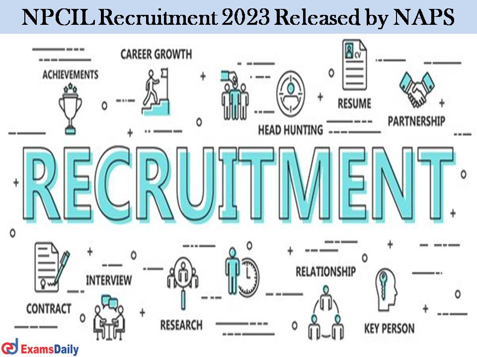 NPCIL Recruitment 2023 Released by NAPS