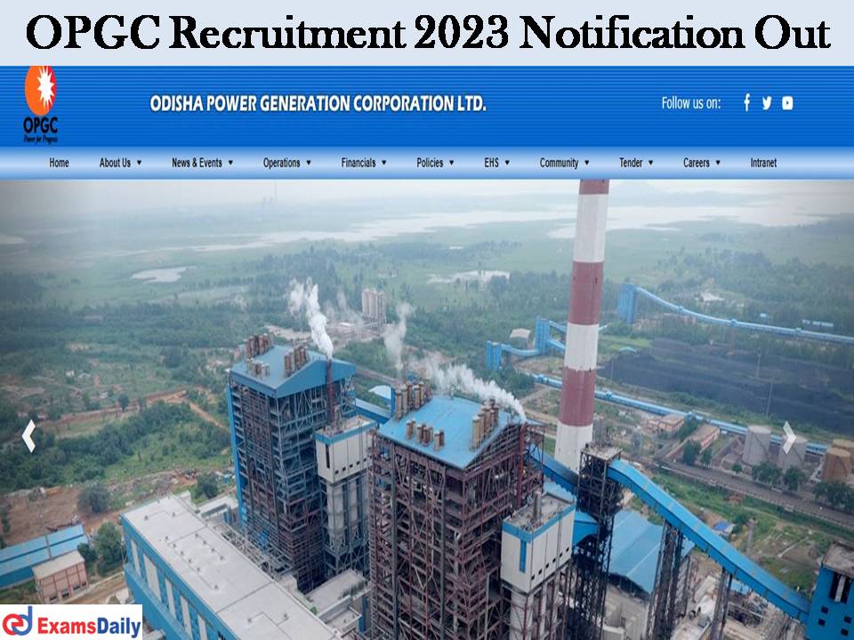 OPGC Recruitment 2023 Notification Out