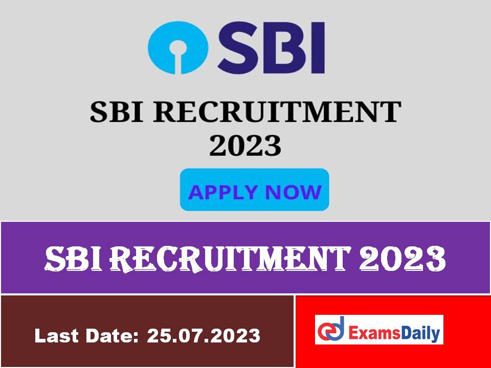 SBI Recruitment 2023 Apply Online – Salary is up to Rs.50.00 lakhs CTC Range!!!