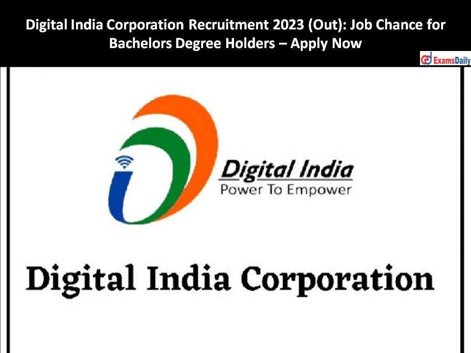 Digital India Corporation Recruitment 2023