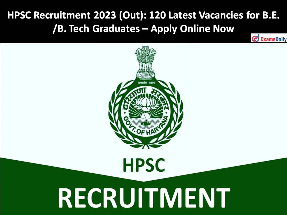 HPSC Recruitment 2023 (Out)