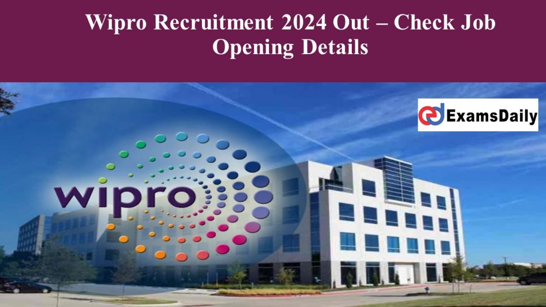 Wipro Recruitment 2024